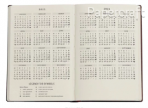 Paperblanks diář 18měsíční 2023-2024 Safavid Indigo mini horizontální DE9485-2